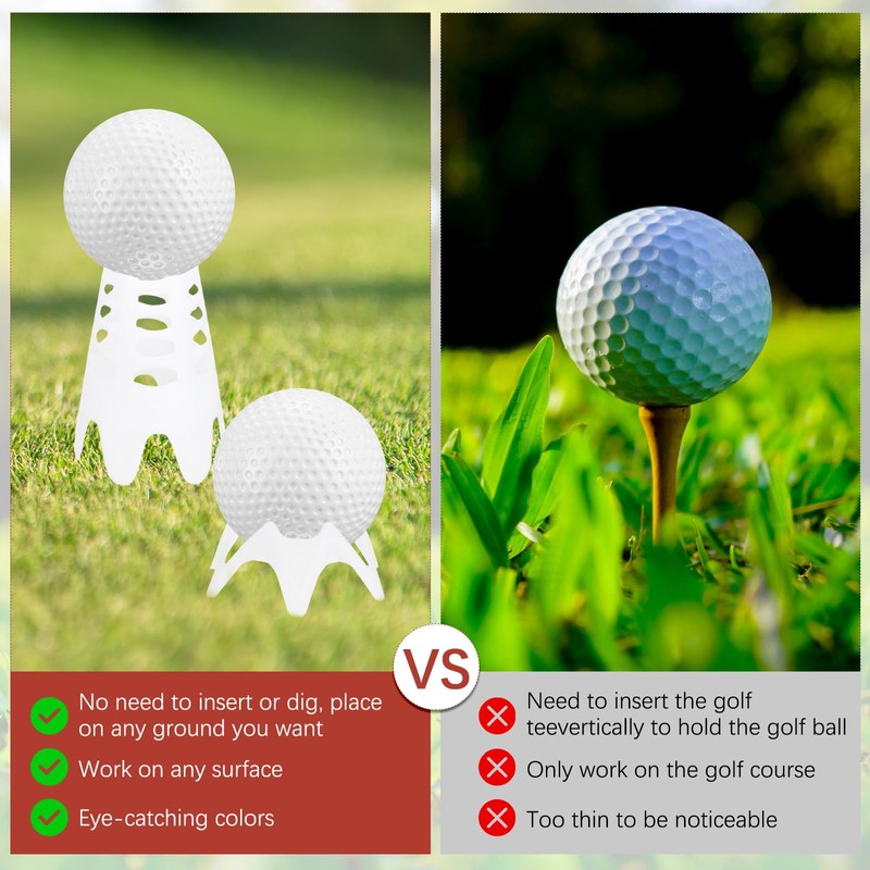 TIXIPEM Golf Simulator Tees [30PCS] - Plastic Golf Tees Use