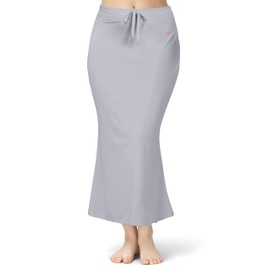 TRENDMALLS Spandex Saree Shapewear Petticoat for Women, Cotton Blended, Skirts for Women, Shape wear Dress Light Grey