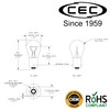 CEC Industries 1141 Single Contact Bayonet 12.8V 18.4W Miniature Bulb