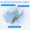 Piercing Pillow for Back Sleeper, Contour Ear Pillow for Back