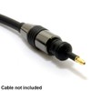 kenable TOS Optical Toslink Plug to Mini 3.5mm Optical Jack