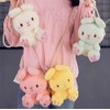 Plush Bunny Crossbody Messenger Shoulder Bag for Girls Women Cartoon