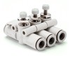 5Pcs Air Flow Control Valve PVC Fast Change Pneumatic Hose