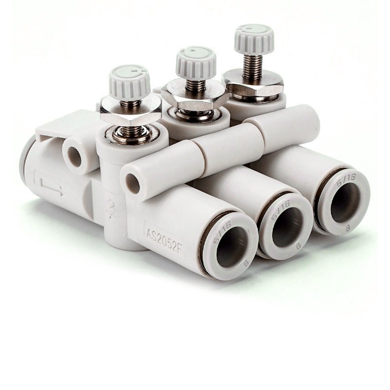 5Pcs Air Flow Control Valve PVC Fast Change Pneumatic Hose