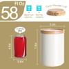 Sweejar Kitchen Canisters Ceramic Food Storage Jar, Stackable Containers with