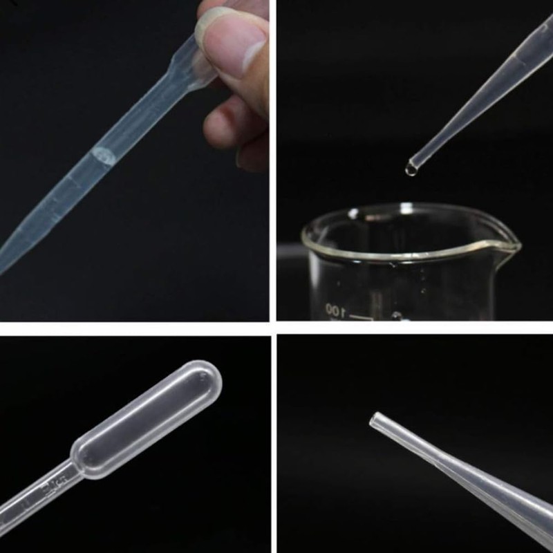 CARPEDIEM 100pcs 3ml Graduated Pipettes Disposable Refills Free Research Essential