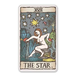 GT Graphics The Star Tarot Card - Vinyl Sticker Waterproof Decal