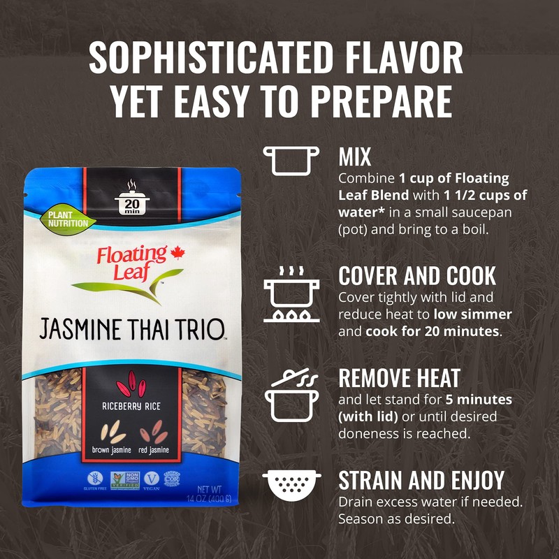 Floating Leaf Wild Rice Blend - Non-GMO & Gluten free