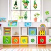 Whaline 111Pcs St. Patrick's Day Shamrock Tree Cutout Spring Classroom