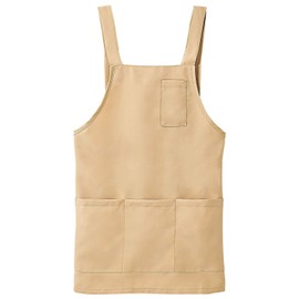 Anfamie Non-Iron Apron, Nursery, Nursing Care, Dental Hygienist, Men's, Women's, Large Size, Antistatic Processing, 9 Colors Available, beige