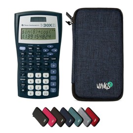 WYNGS TI-30XIIS Calculator with Protective Case in Blue - Basic Set