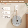 Adhesive Wall Hooks for Towels Coats - Stick On Hooks