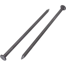 (Pack of 100) Carbon Steel 9/64" x 3-9/16" (3.5x90 mm) Construction Nails Flat Round Head Multi-Purpose Common Wire Nails Woodworking