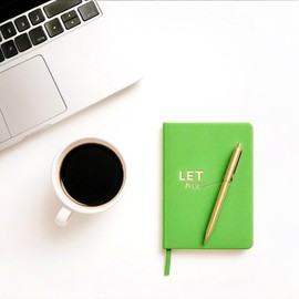 Let Me Journal – Vibrant Green Journal for Self-Care, Mindfulness, and Mental Health | Inspired by the Viral Let Them Mindset | 160 Lined Pages with Gold Foil & Bookmark