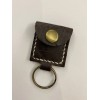 Handmade Leather Guitar Pick Holder Keychain, Guitar Pick Holder Case