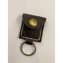 Handmade Leather Guitar Pick Holder Keychain, Guitar Pick Holder Case Bag, Plectrum Key