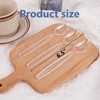 100 Count Plastic Spoons,Heavy Clear Plastic Spoons, Plastic Silverware,Premium Disposable