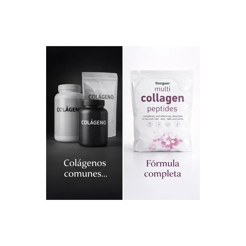 Colágeno En Polvo Multi Para Piel Cabello Uñas Googeer