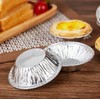250Pcs Disposable Baking Cups Silver Foil Cupcake Liners Muffin Baking
