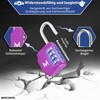 MERCURYAL Padlock Combination - Lock Lock - Security 4 Numbers