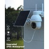 Rebluum Security Camera Wireless Outdoor, 2K Solar Security Camera,Battery Powered