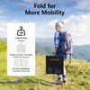 Solar Charger 110W Portable Solar Panel, IP67 Waterproof Foldable Solar