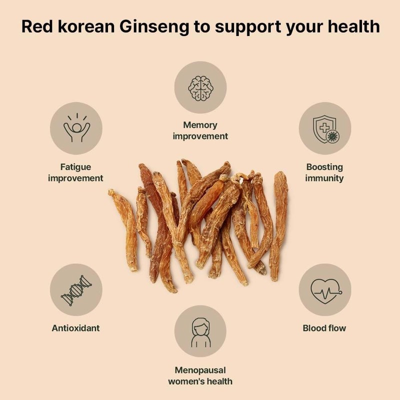 K-Herb Premium Korean Red Ginseng Sticks Liquid Portable Sticks with
