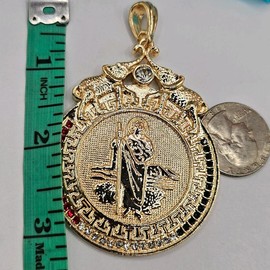 SAINT JUDE Centenario with elephants Gold-plated PENDANT only