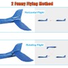 BooTaa 4 Pack Airplane/Flying Toys, 17.5" Large Throwing Foam Plane/Gliders,
