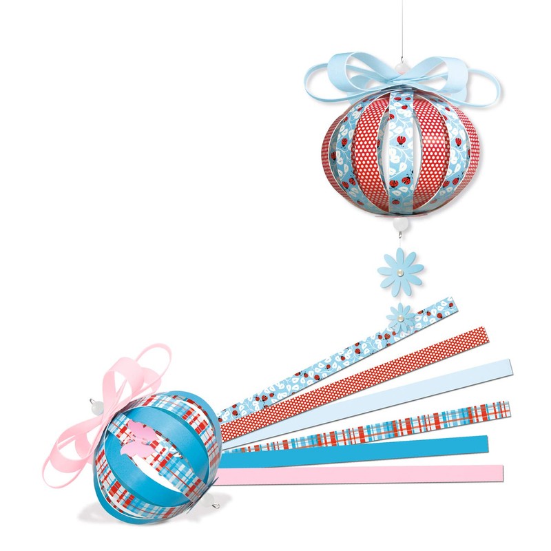 Ursus 24190099 Design Stripes Mini Paper Balls Spring Fever, 132