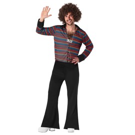 Fun Shack 70s Disco Suit for Men, Costume for Carnival and Party, Retro Outfit 70s, M