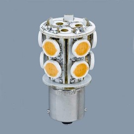 MARINE LED BULB B15D TYPE SINGLE CONTACT PARALLEL PINS HIGH POWER 2.5W BAYONET