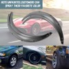 DREAMIZER 4x 2"/50mm Flexible Car Fender Flares Universal Extra Wide
