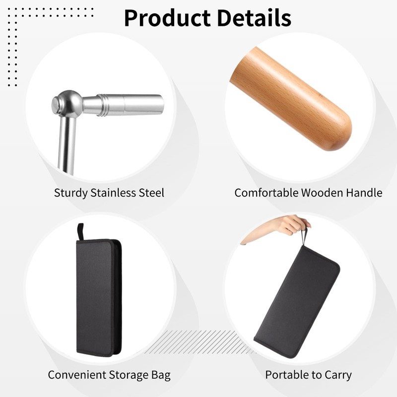 7 PCS Piano Tuning Kit, Piano Tuning Tools with Carry