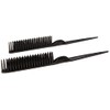 CocoBlack Naturals Peine de estilo de 3 filas para desenredar,