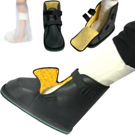 AUSTYLCO New Type Cast Shoe Cover for Foot Adjustable Walking Boots Recovery Cast Shoe Covers,Postoperative Shoes for Foot Sprains Ankle Fractures Toes,Broken Foot or Toe for Left and Right Feet