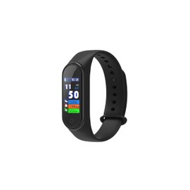 DCU TECNOLOGIC Activity Bracelet, Smart Band, Smart Watch, Touchscreen, IP68, Compatible with iOS and Android, Black, black, Modern