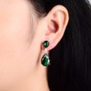 [RIZILIA CELEBOX] Teardrop Dangle Pierced Earrings with Pear Cut Gemstones
