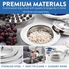 Steadfast Selections (Cup Tray) Silver Premium Communion Trays for Churches