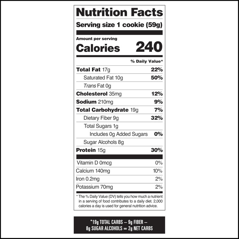 Quest Nutrition Chocolate Chip Protein Cookie, 15g Protein, 1g Sugar,