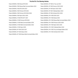 TUSK Hitch Mounted Spare Tire Carrier for Polaris General XP 4 1000 Ultimate 2023-2025