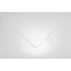 Netuno Pack of 25 Envelopes Mother of Pearl White DIN C5 162 x 229 mm 120 g Aster Metallic White Large Envelopes Pearl White Metallic Glossy Envelopes for Wedding Christening Confirmation Christmas