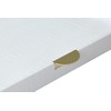 HofferRuffer Extra Large Square Serving Tray, Elegant Faux Leather Ottoman
