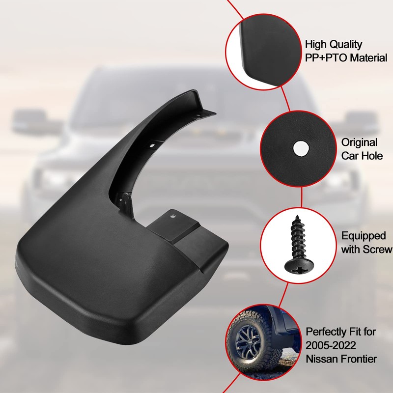 BDFHYK Mud Flaps Splash Guards Mudguards Mudflaps Compatible with Nissan