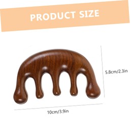 Generic Wooden Massage Comb for Scalp Relaxation High Grade Durable Wood Craft Tool Unique Polished Design for Body and Mind Fatigue Relief for Collectors