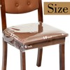 SIWUTIAO 4 Pack Plastic Chair Covers for Dining Room,W18*D17 Inches