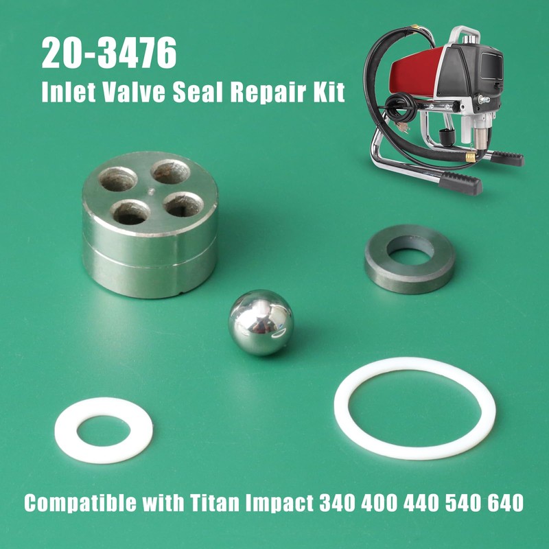 YUXIVCNE 20-3476 Inlet Valve Seal Repair Kit Compatible With Titan