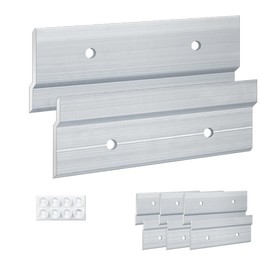 Bikykose Cleat Picture Hanger Hardware Kit - 4 Pairs 2'' Aluminum Z Hanger Wall Mount Bracket Kit, Interlocking Z Clips for Hanging Wall Art, Mirrors, Panels, Cabinets, Whiteboards