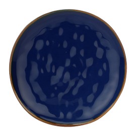 ROSE & TULIPANI MILANO ROSE & TULIPANI-Set of 4 Cobalt Blue Concert Fruit Plates, Stoneware
