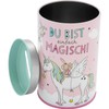 GRUSS & CO Money Box Unicorn Motif, Metal Tin with